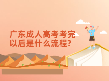 广东成人高考考完以后是什么流程?