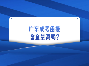 广东成考函授含金量高吗?