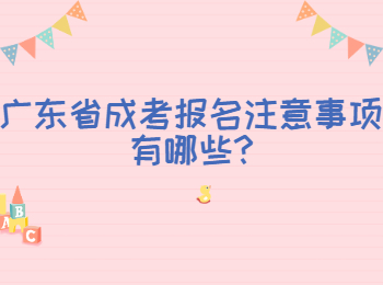 广东省成考报名注意事项有哪些